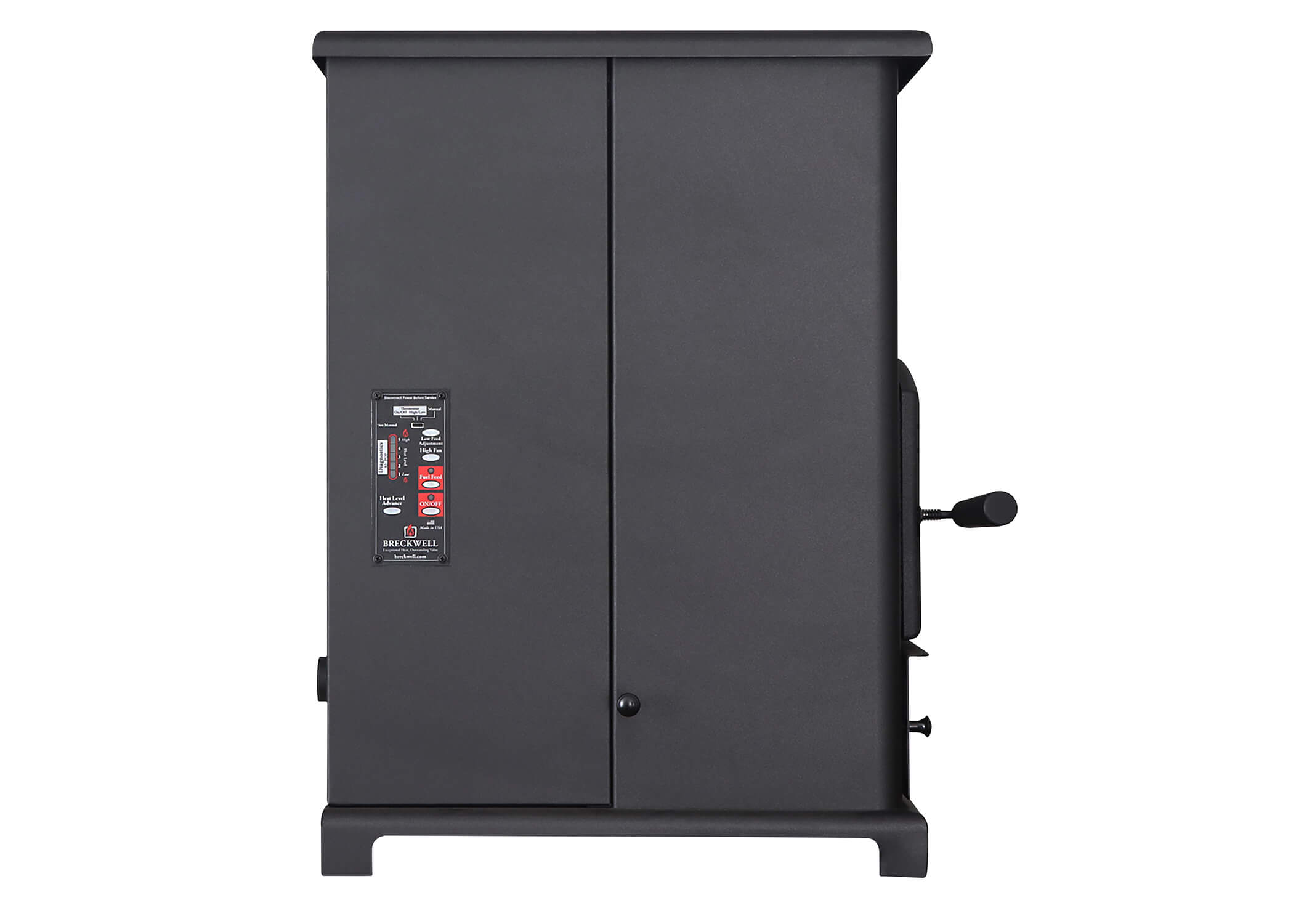 Breckwell SP1000 BIG E Free Standing Pellet Stove, Cast Door