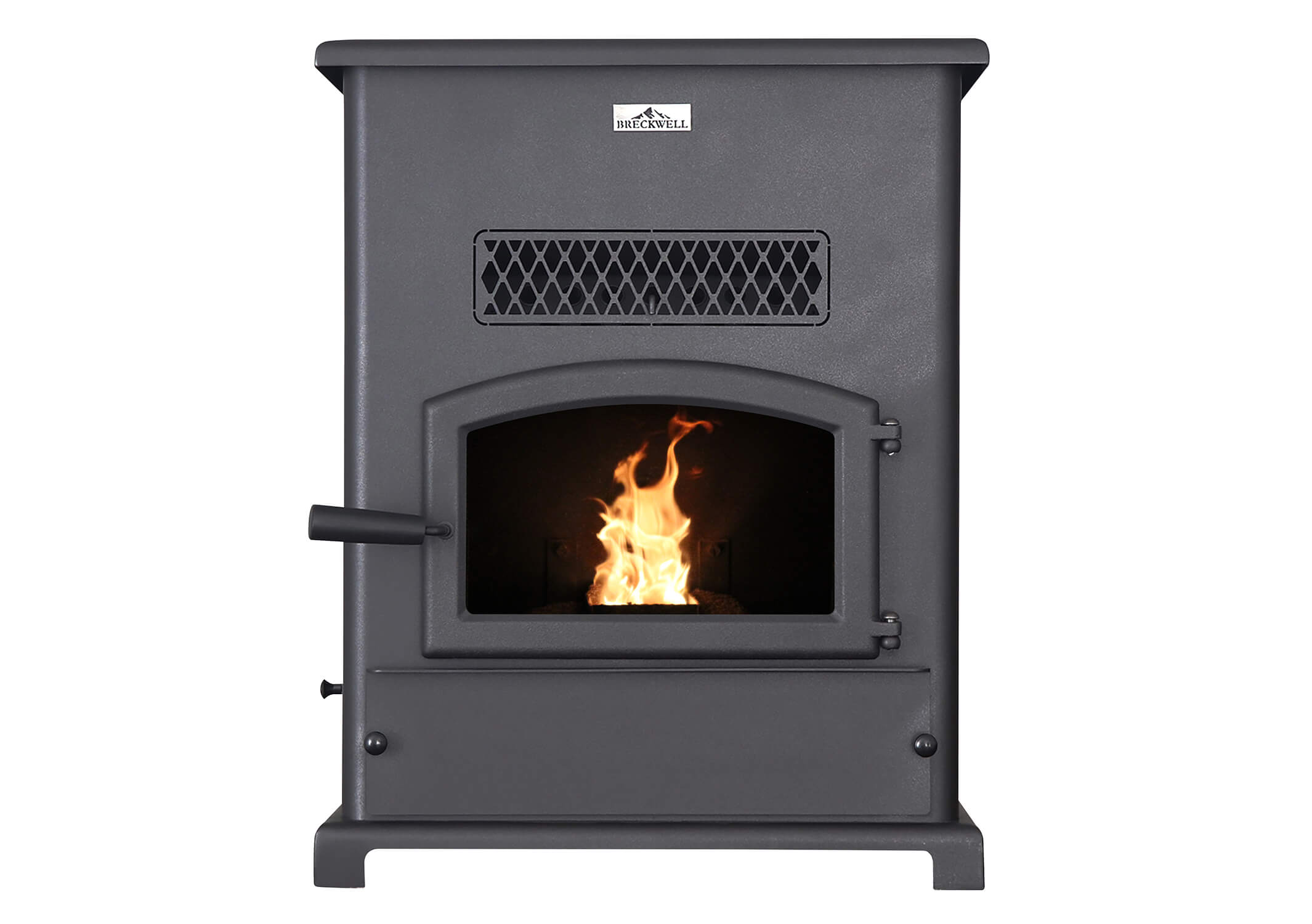 Breckwell SP1000 BIG E Free Standing Pellet Stove, Cast Door