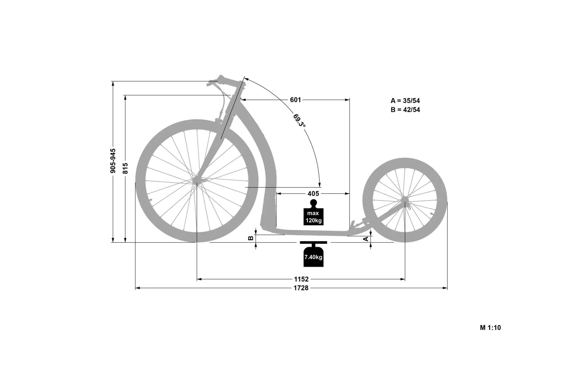 Crussis ONE ROAD Adult Mushing Aluminum Kick Scooter Foot Bike