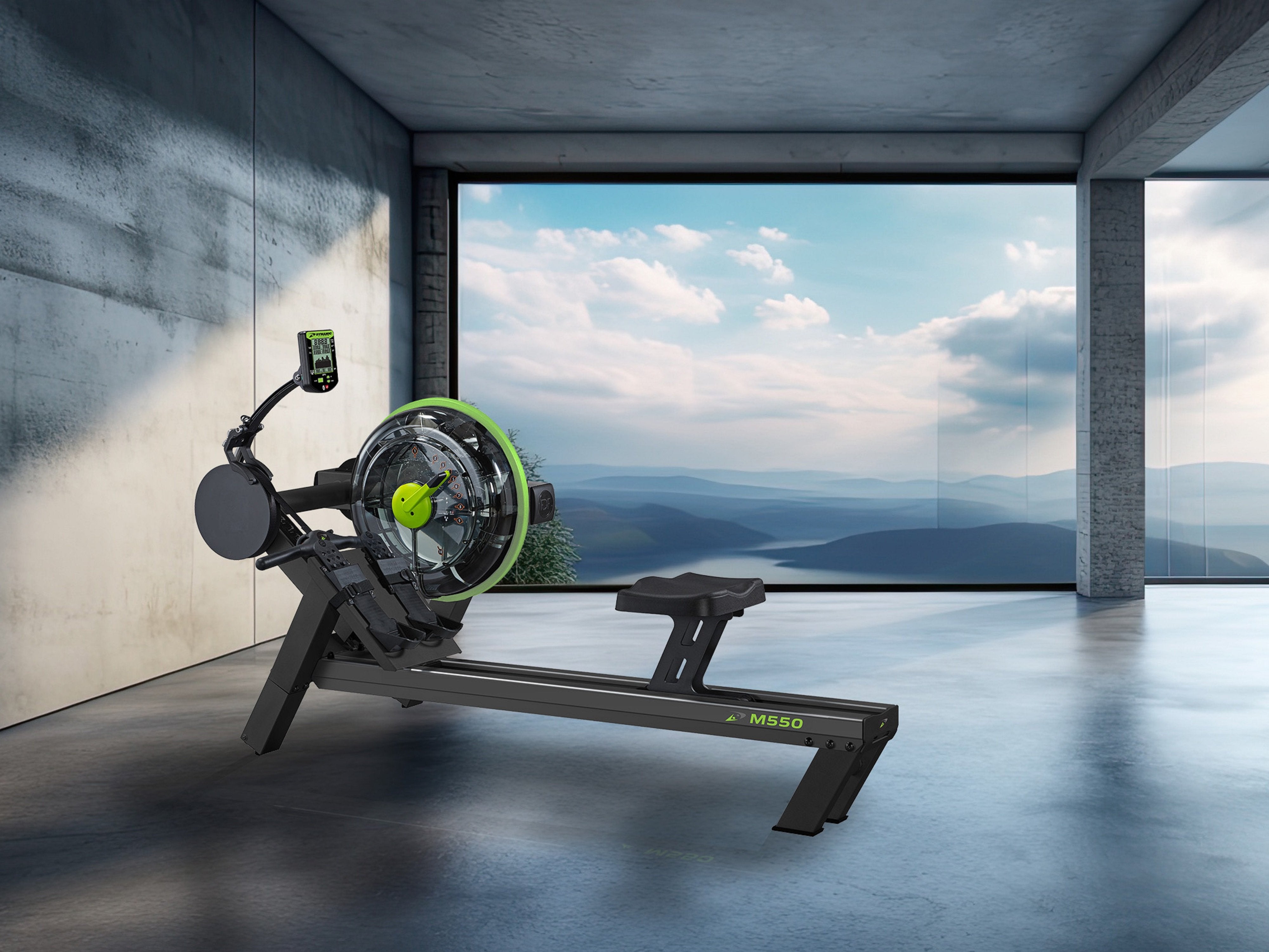 Dynamic Fluid Fitness M550 Rower Exercise Machine