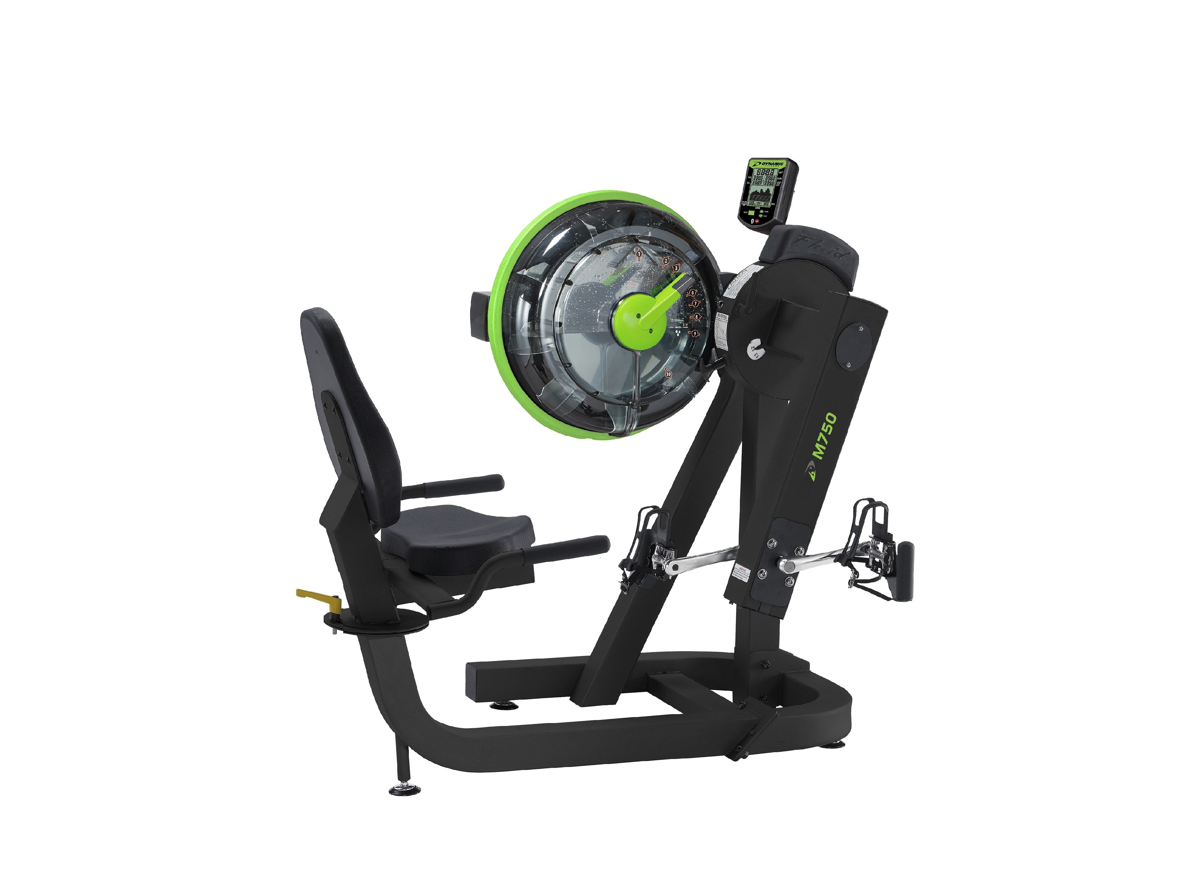 Dynamic Fluid Fitness M750 Cycle XT Recumbent Upper Body Ergometer in Cycle Position