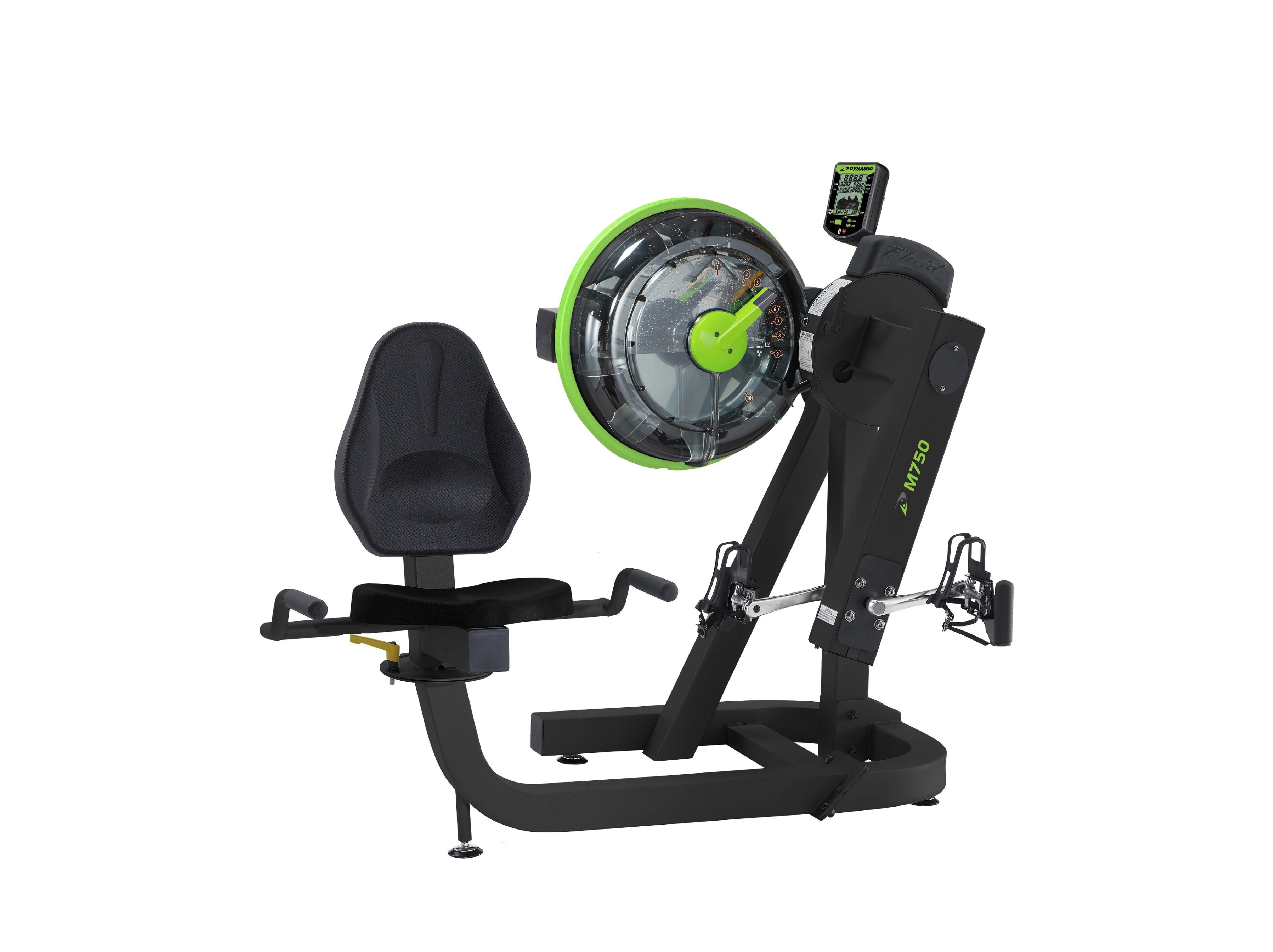 Dynamic Fluid Fitness M750 Cycle XT Recumbent Upper Body Ergometer in Cycle Position