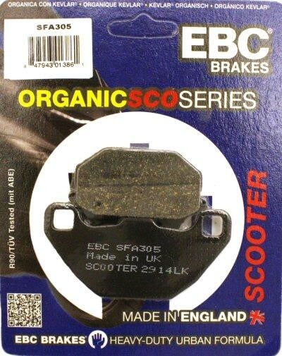 EBC ORGANIC SCOOTER BRAKE PADS SFA305, 125-36