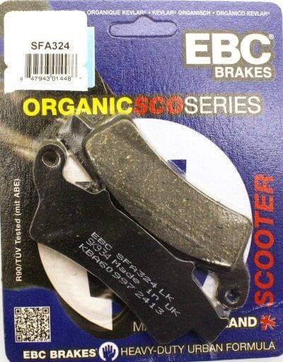 EBC ORGANIC SCOOTER BRAKE PADS SFA324, 125-41