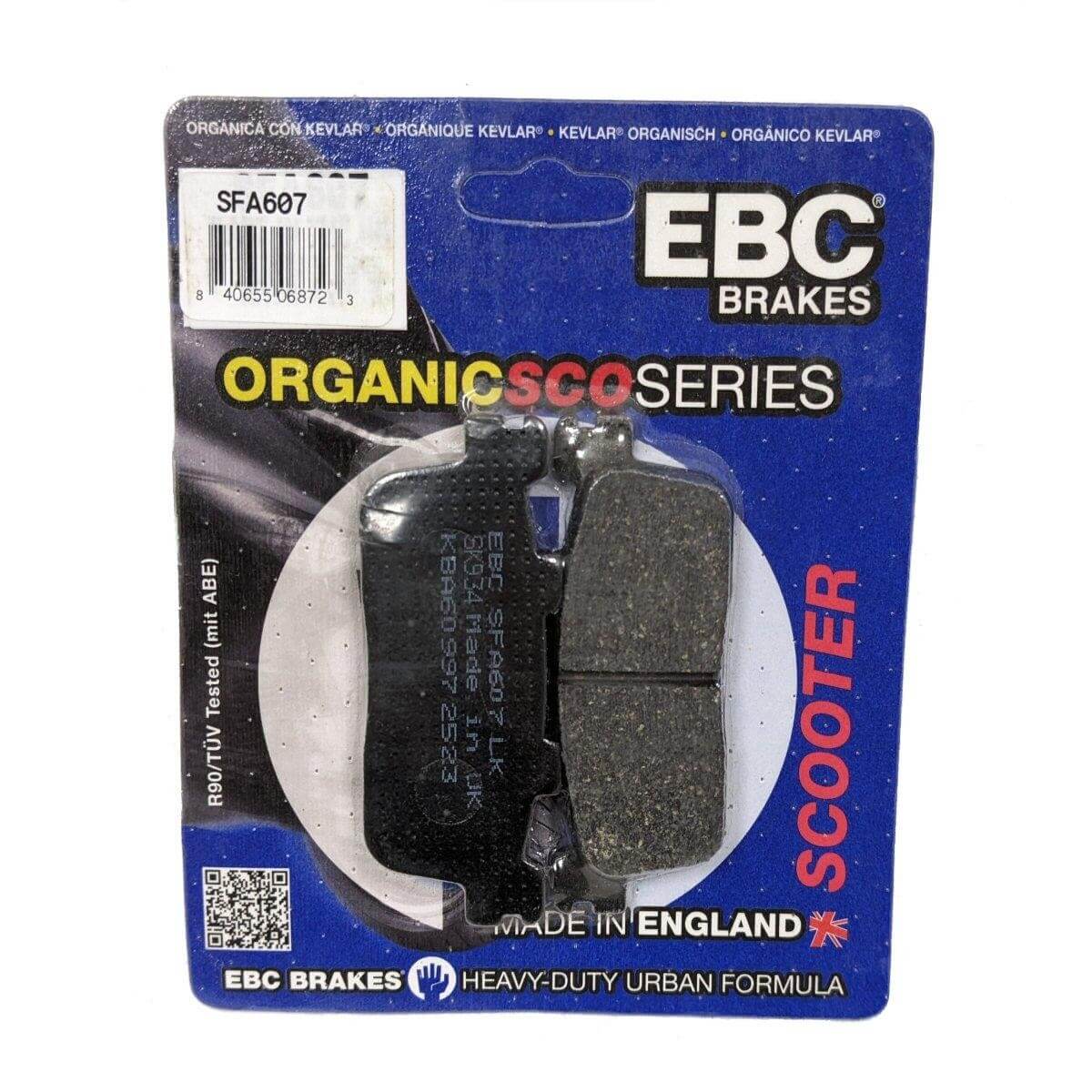 EBC ORGANIC SCOOTER BRAKE PADS SFA607, 125-59