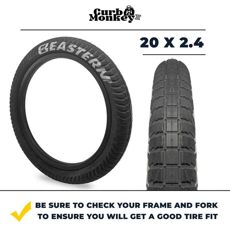 Eastern Bikes CURB MONKEY 20" x 2.4" TIRE & TUBE REPAIR KIT, 2 Pack