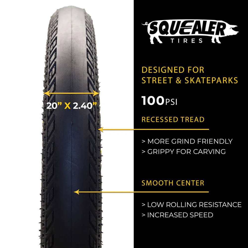 Eastern Bikes SQUEALER 20" x 2.4" TIRE & TUBE REPAIR KIT, 2 Pack