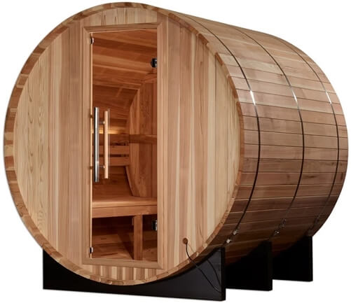 Golden Designs AROSA GDI-B004-01 4 Person Steam Barrel Sauna, Pacific Cedar Wood