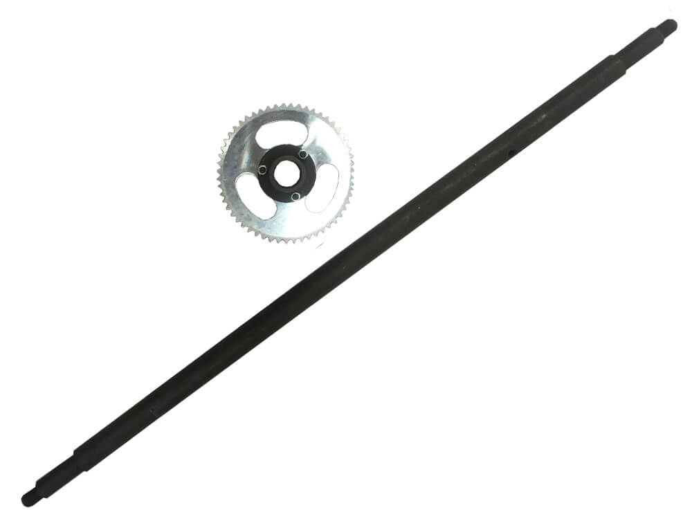 MotoTec Replacement REAR AXLE for Sandman 49cc Gas Go-Kart