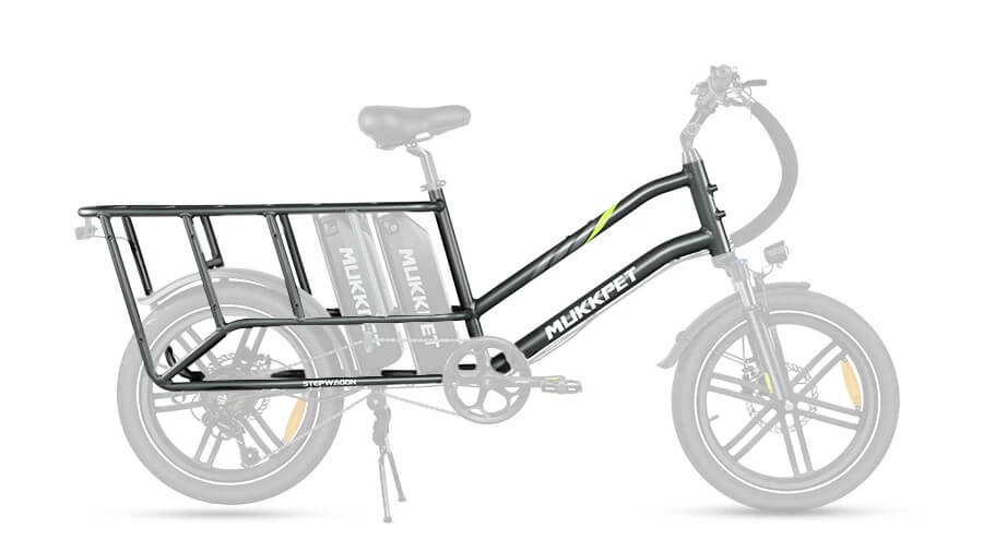 2024 Mukkpet STEPWAGON 750W 48V Dual Battery Cargo Front Suspension Electric Bike