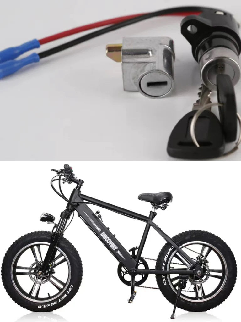 Nakto Electric Bike Replacement BATTERY KEY & LOCK, Various Models