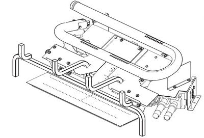 Superior F2123 24" Outdoor Stainless Steel Burner with Electronic Valve, NG