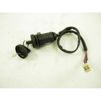 TaoTao Replacement IGNITION KEY SWITCH 4 Wire Male Plug for Gas ATVs, Dirt Bikes