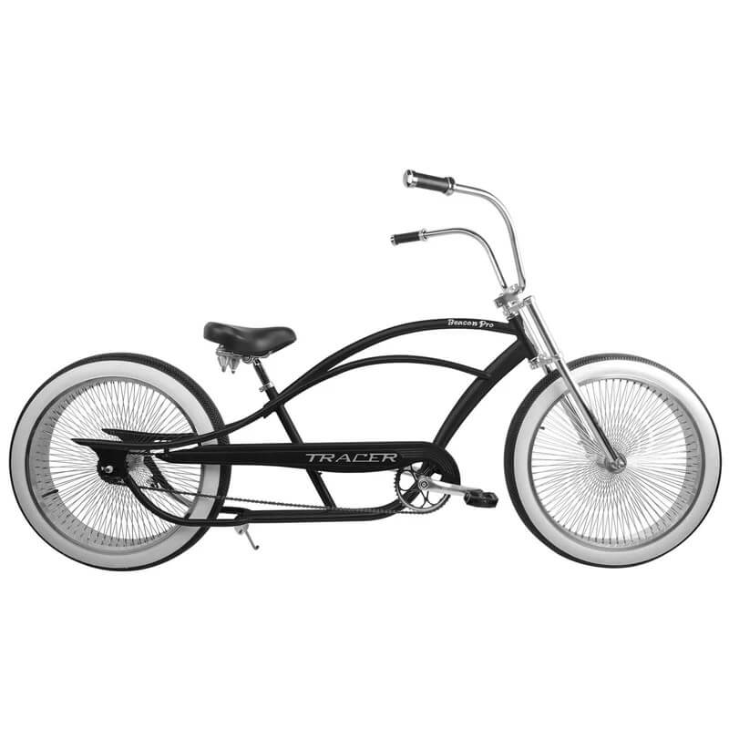 Tracer BEACON PRO 140H 26" Single Speed Chopper Stretch Fat Tire Cruiser Bike