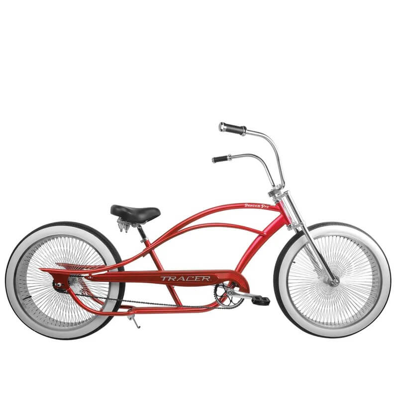 Tracer BEACON PRO 140H 26" Single Speed Chopper Stretch Fat Tire Cruiser Bike