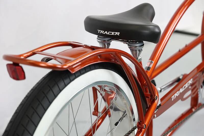 Tracer KRAKEN PRO 26" Single Speed Chopper Stretch Fat Tire Cruiser Bike