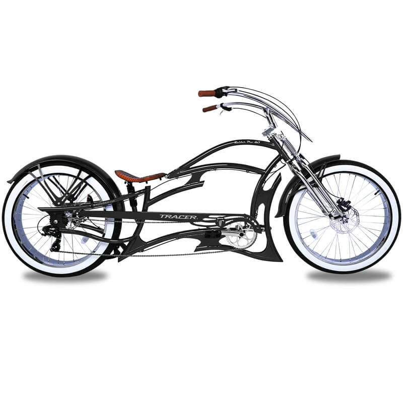 Tracer RAIDER PRO DS7 26" 7 Speed Chopper Stretch Fat Tire Beach Cruiser Bike