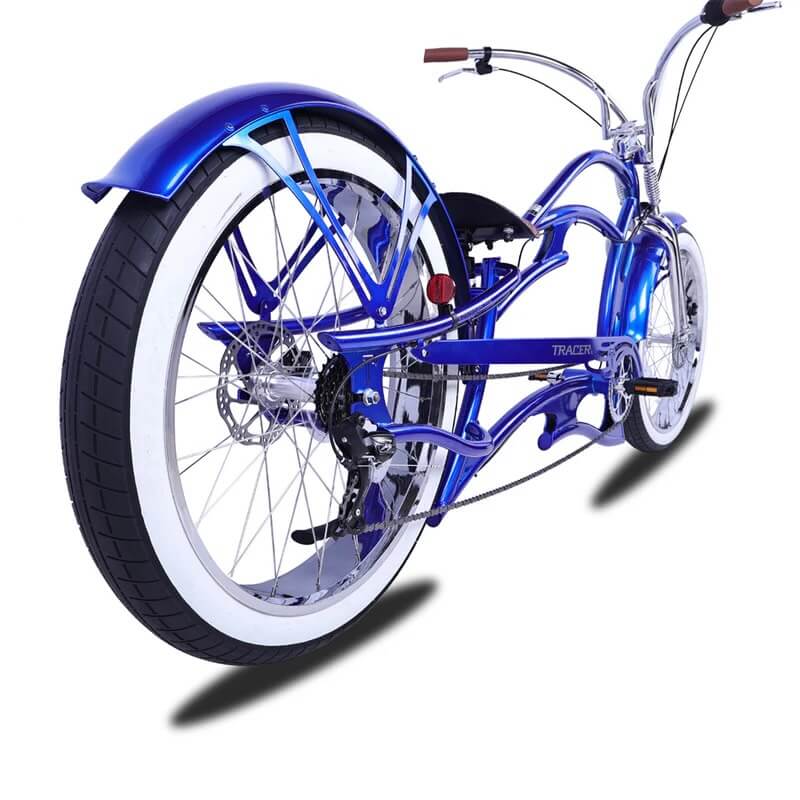 Tracer RAIDER PRO DS7 26" 7 Speed Chopper Stretch Fat Tire Beach Cruiser Bike