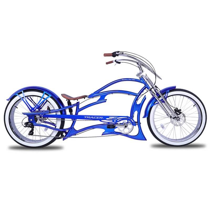 Tracer RAIDER PRO DS7 26" 7 Speed Chopper Stretch Fat Tire Beach Cruiser Bike