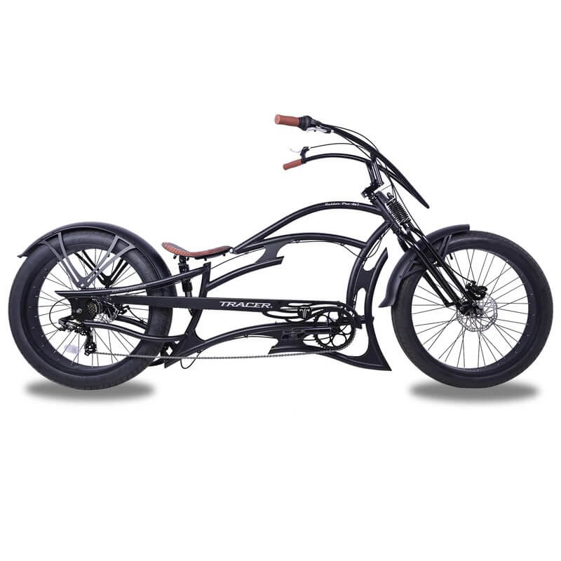 Tracer RAIDER PRO DS7 26" 7 Speed Chopper Stretch Fat Tire Beach Cruiser Bike