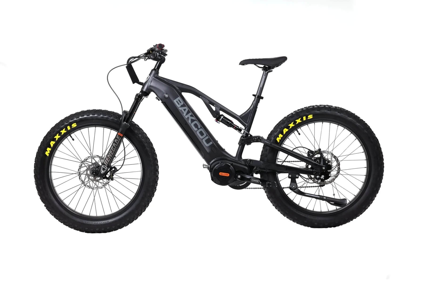 2024 Bakcou SCOUT Jäger Mid Drive 14 Speed Dual Suspension Electric Bike-Upzy.com 