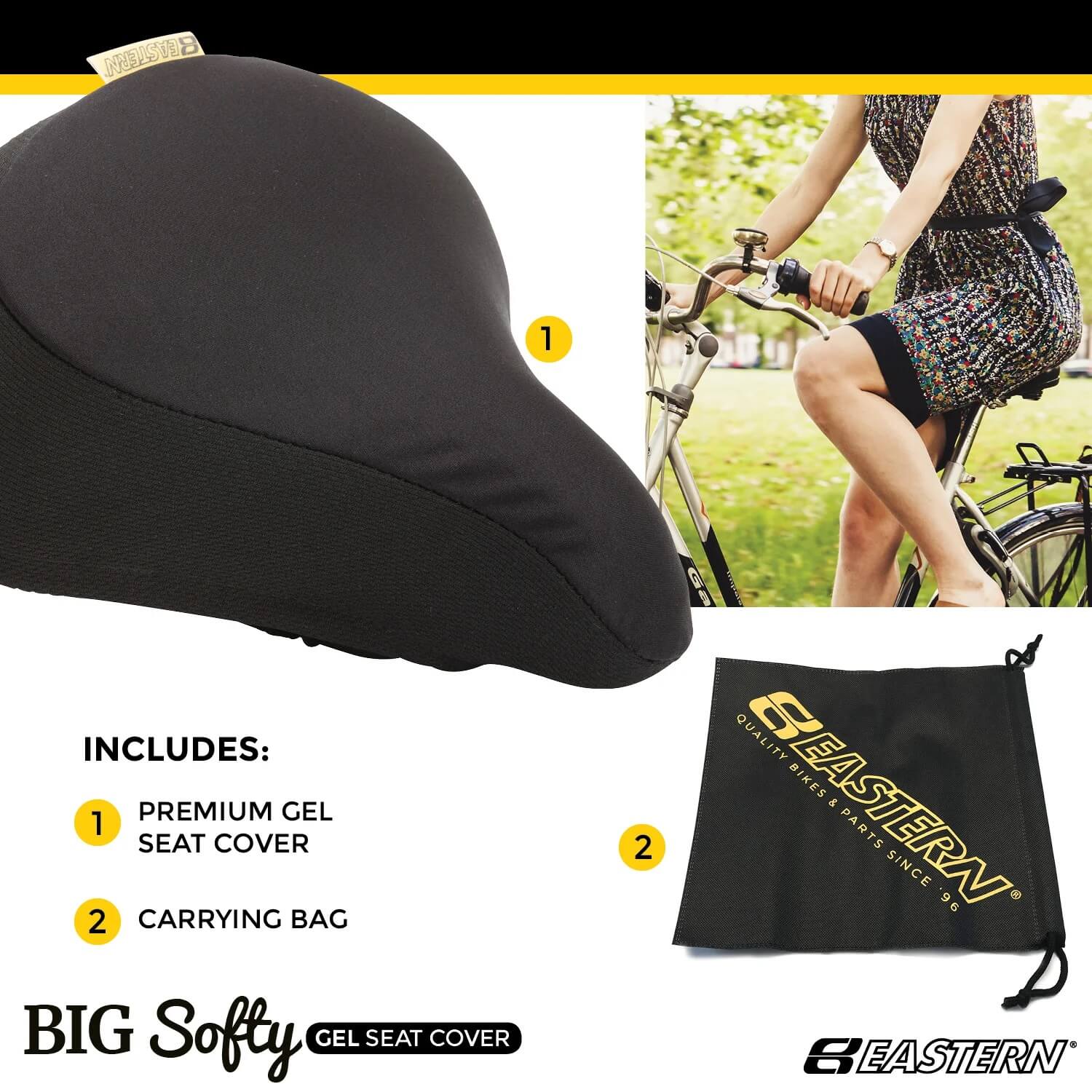 Eastern Bikes BIG SOFTY LARGE Gel Seat Cover