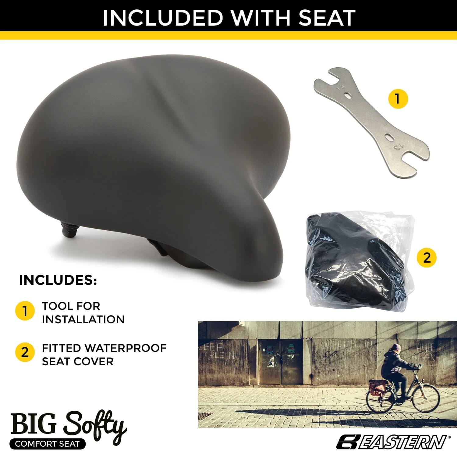 Eastern Bikes BIG SOFTY V1 Universal Exercise Seat Kit