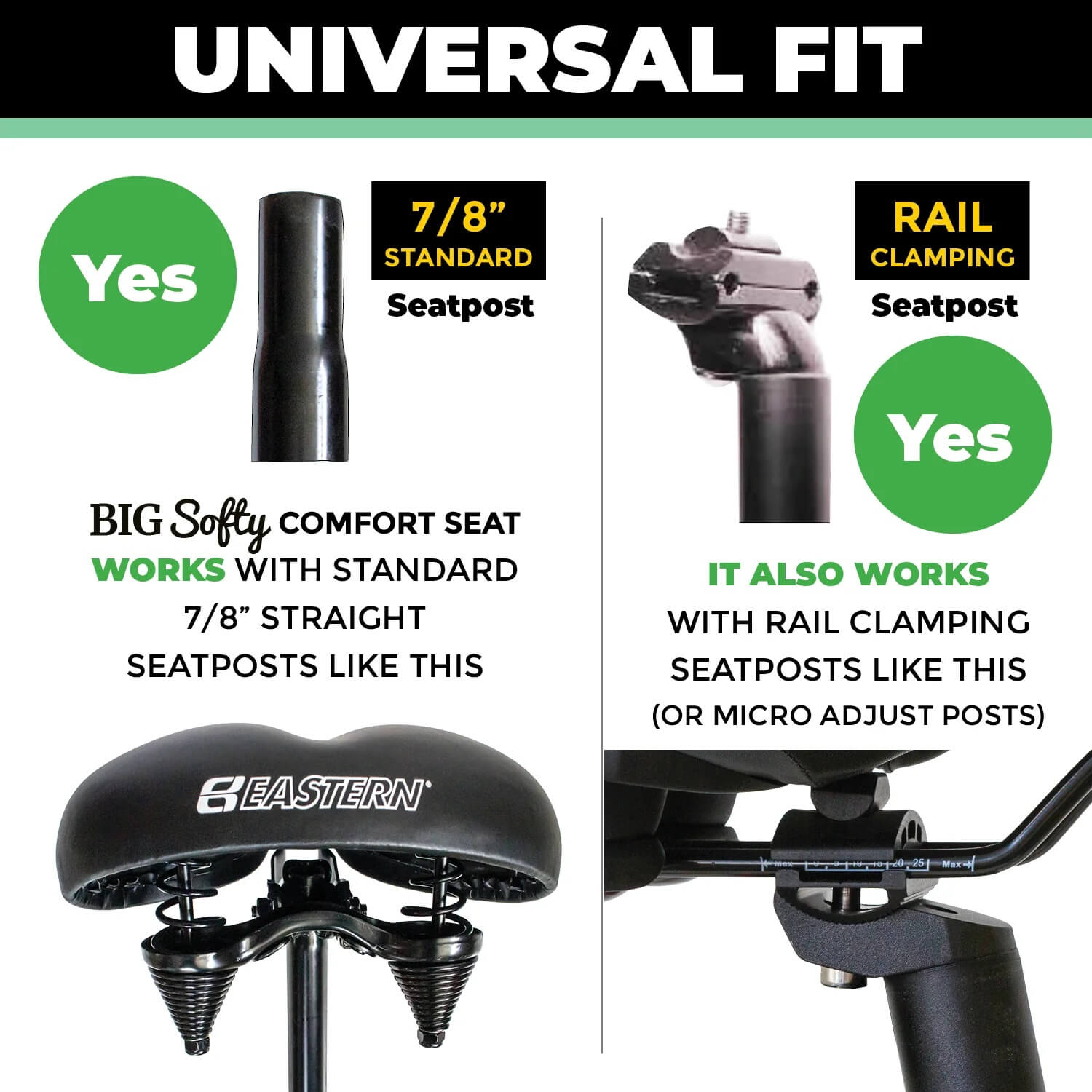 Eastern Bikes BIG SOFTY V2 Universal Exercise Seat