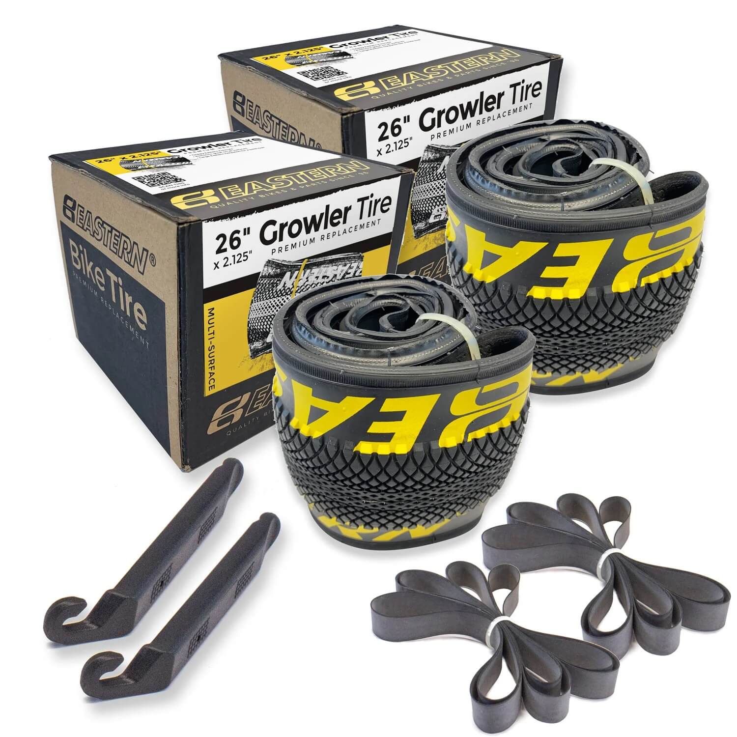 Eastern Bikes Replacement 26" TIRE REPAIR KIT for Growler BMX Bicycle, 2 Pack