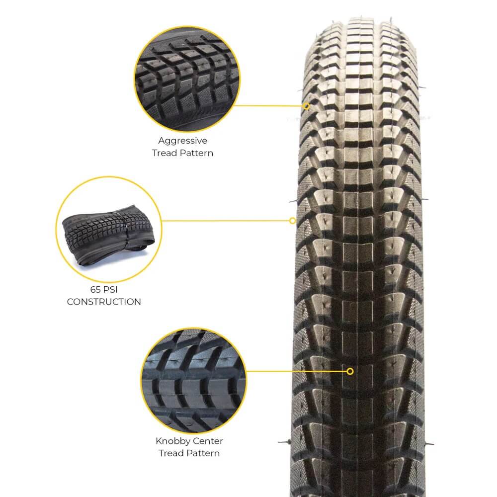 Eastern Bikes Replacement PREMIUM 26" x 1.95" TIRE for BMX Bicycles