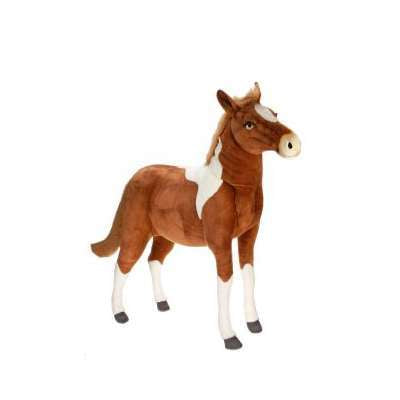 Hansa Creations PAINT PONY 60"L Life Size Stuffed Animal Toy 3772