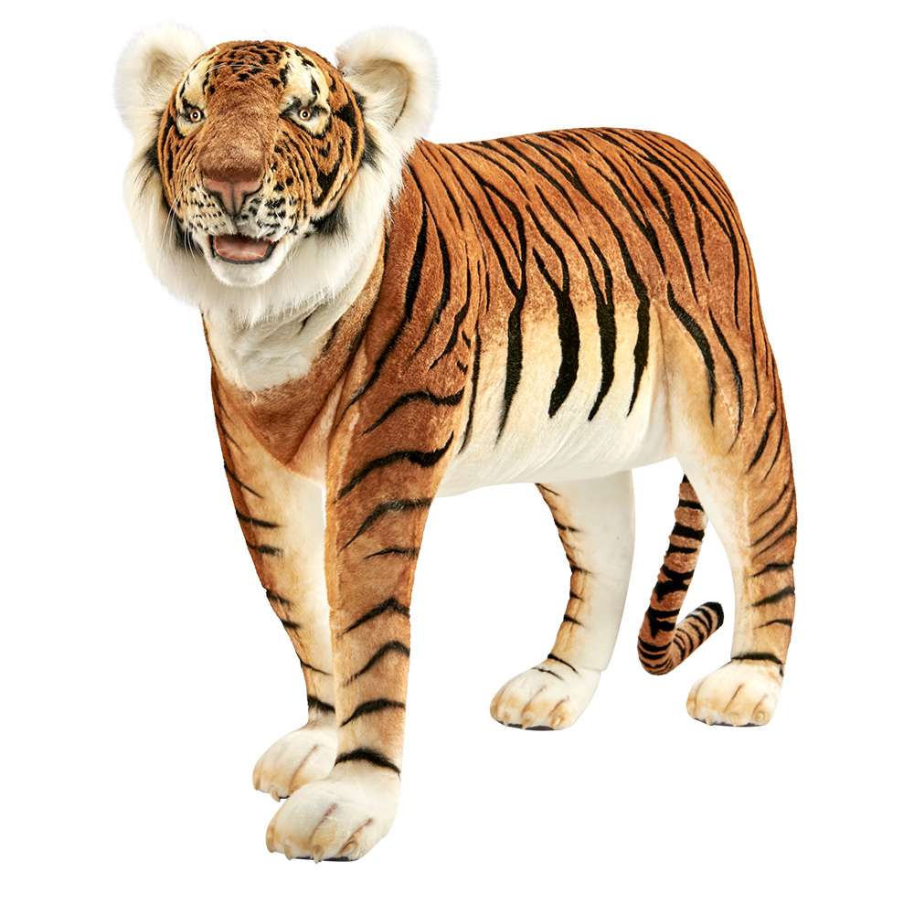 Hansa Creations TIGER BENGAL STANDING 54.6"L Ride-on Stuffed Animal Toy, 6592