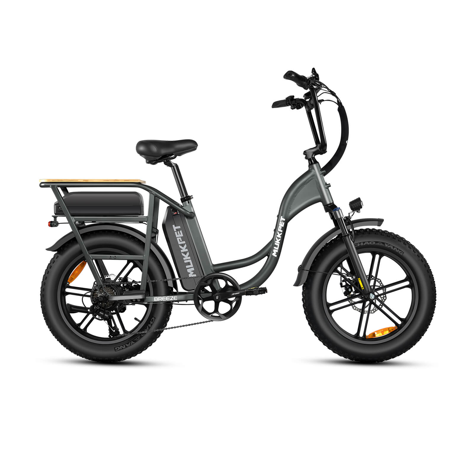 2024 Mukkpet BREEZE 750W 48V Suspension Step-Through Fat Tire Electric Bike