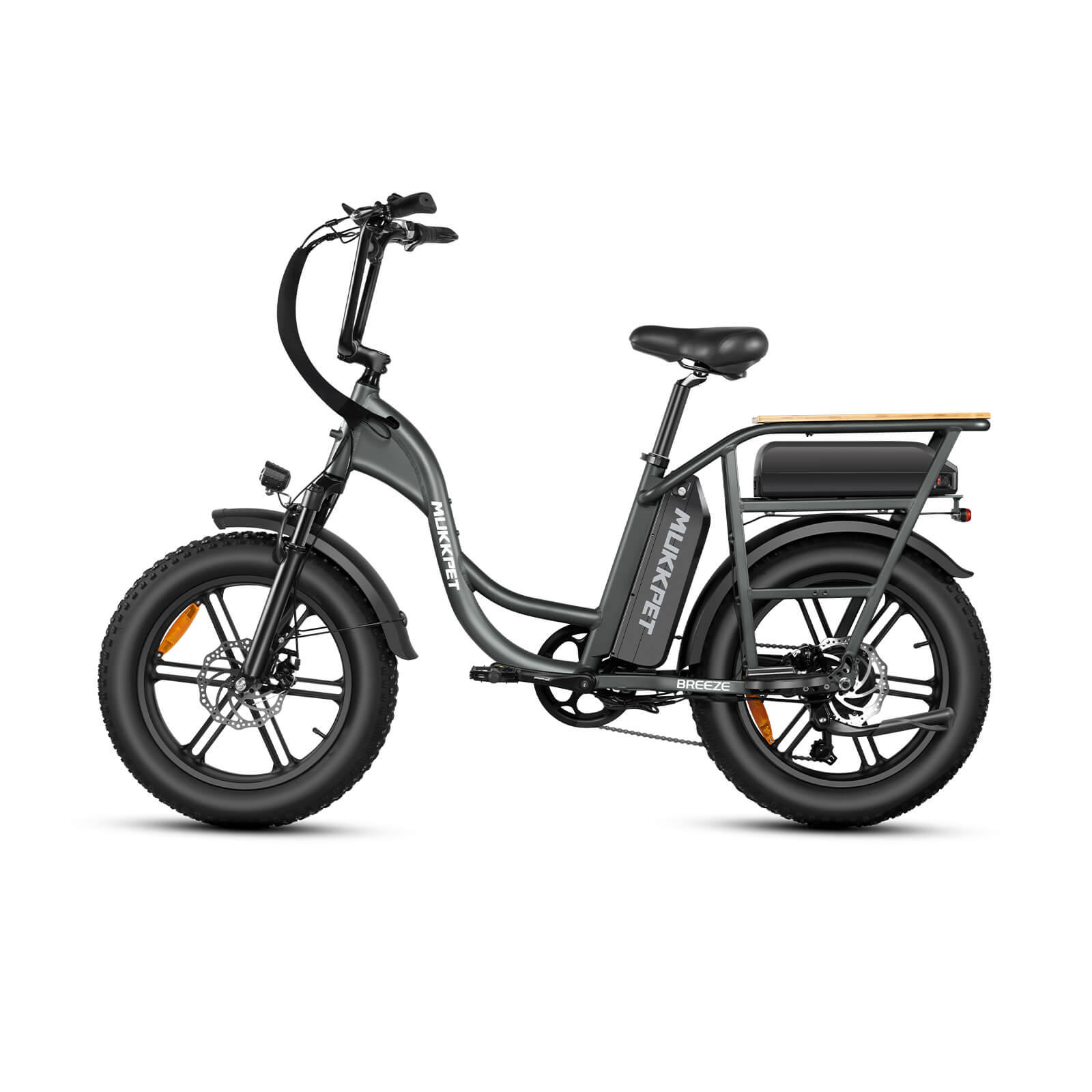 2024 Mukkpet BREEZE 750W 48V Suspension Step-Through Fat Tire Electric Bike