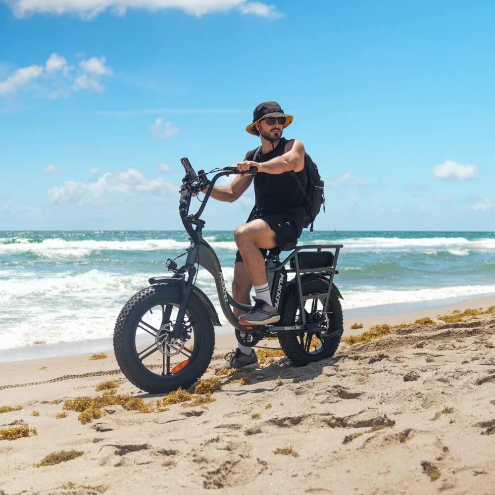 2024 Mukkpet BREEZE 750W 48V Suspension Step-Through Fat Tire Electric Bike