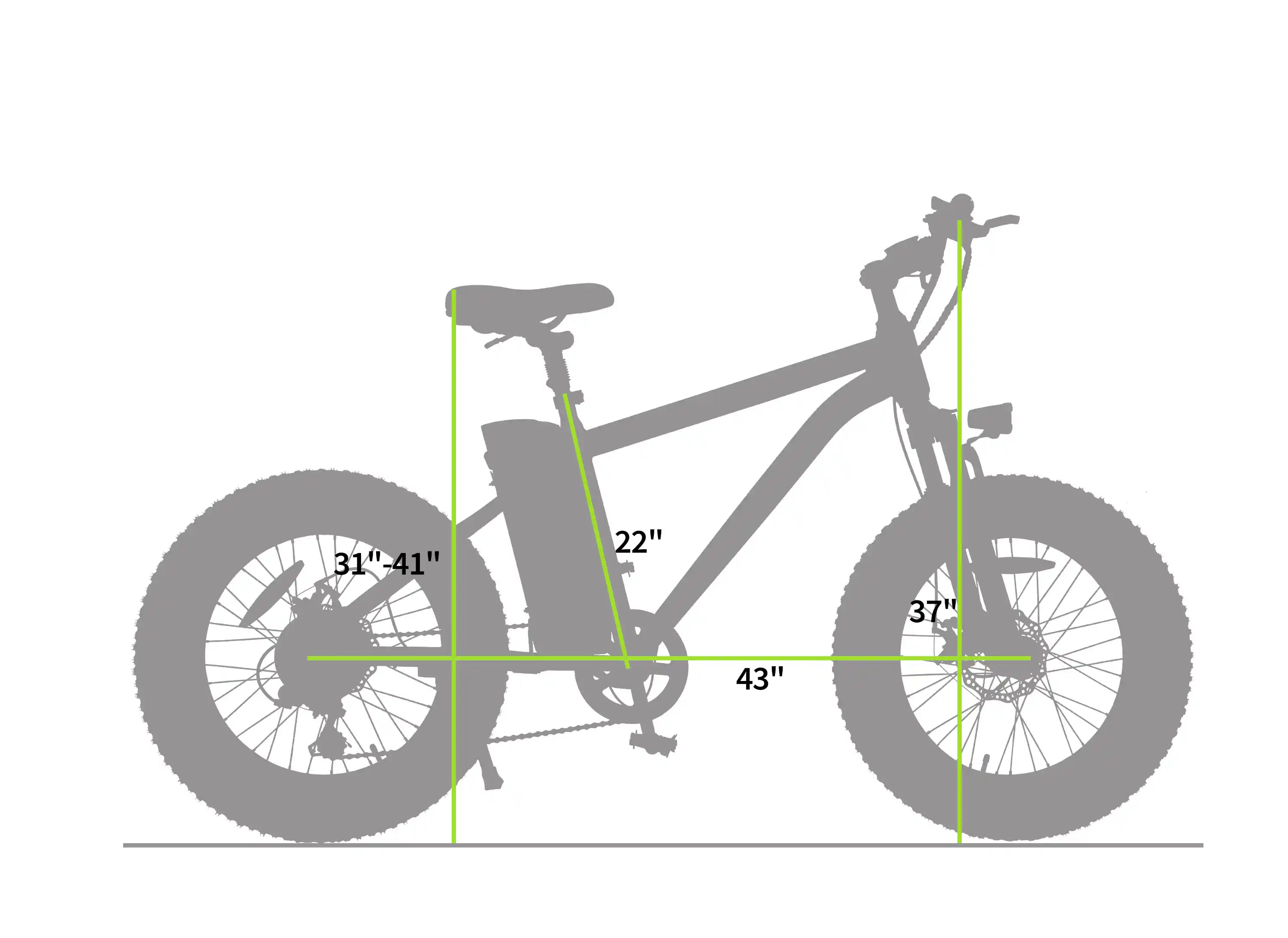 2024 Nakto 20" MINI CRUISER 2 500W 48V 8Ah Fat Tire Mountain Electric Bike