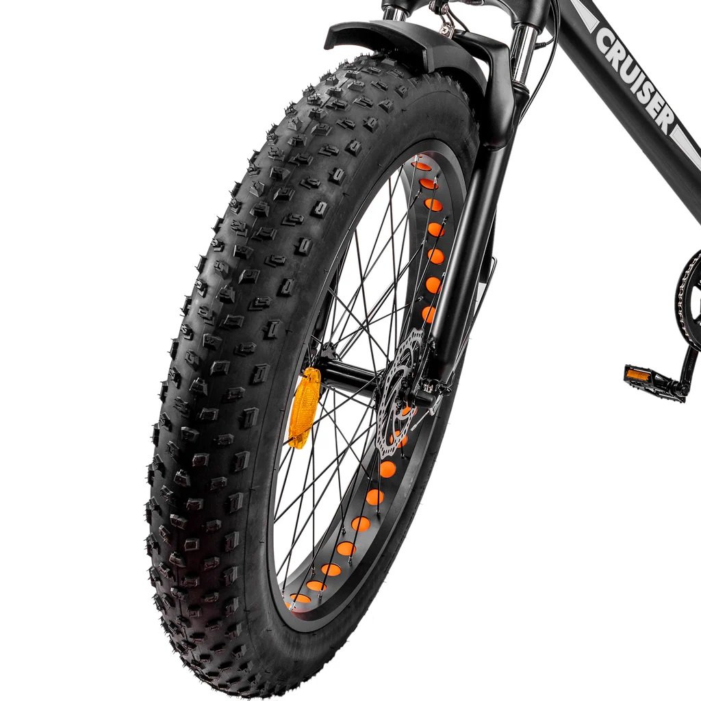 2024 Nakto CRUISER 2 26" 750W 48V 12Ah 7 Speed Fat Tire Mountain Electric Bike