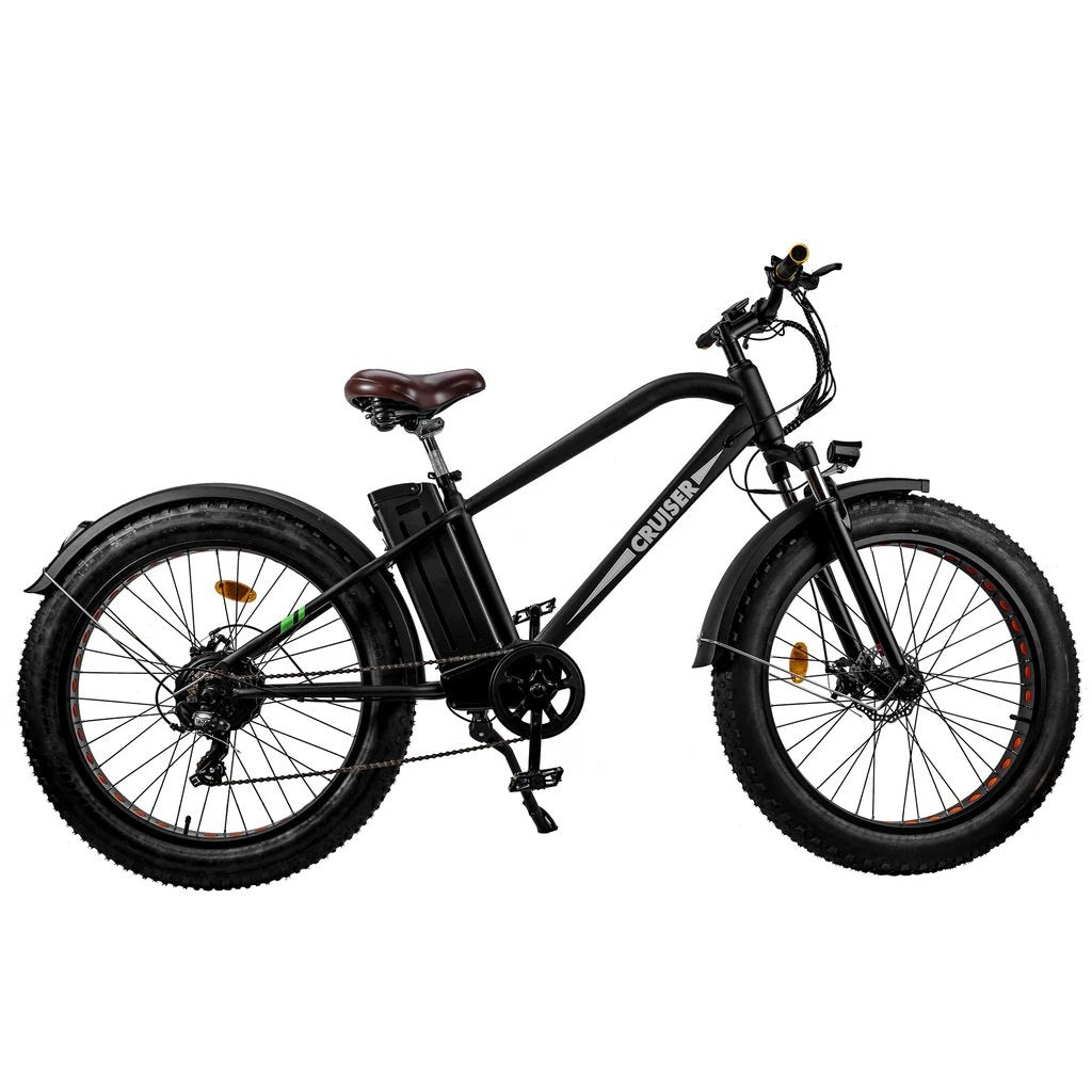 2024 Nakto CRUISER 2 26" 750W 48V 12Ah 7 Speed Fat Tire Mountain Electric Bike