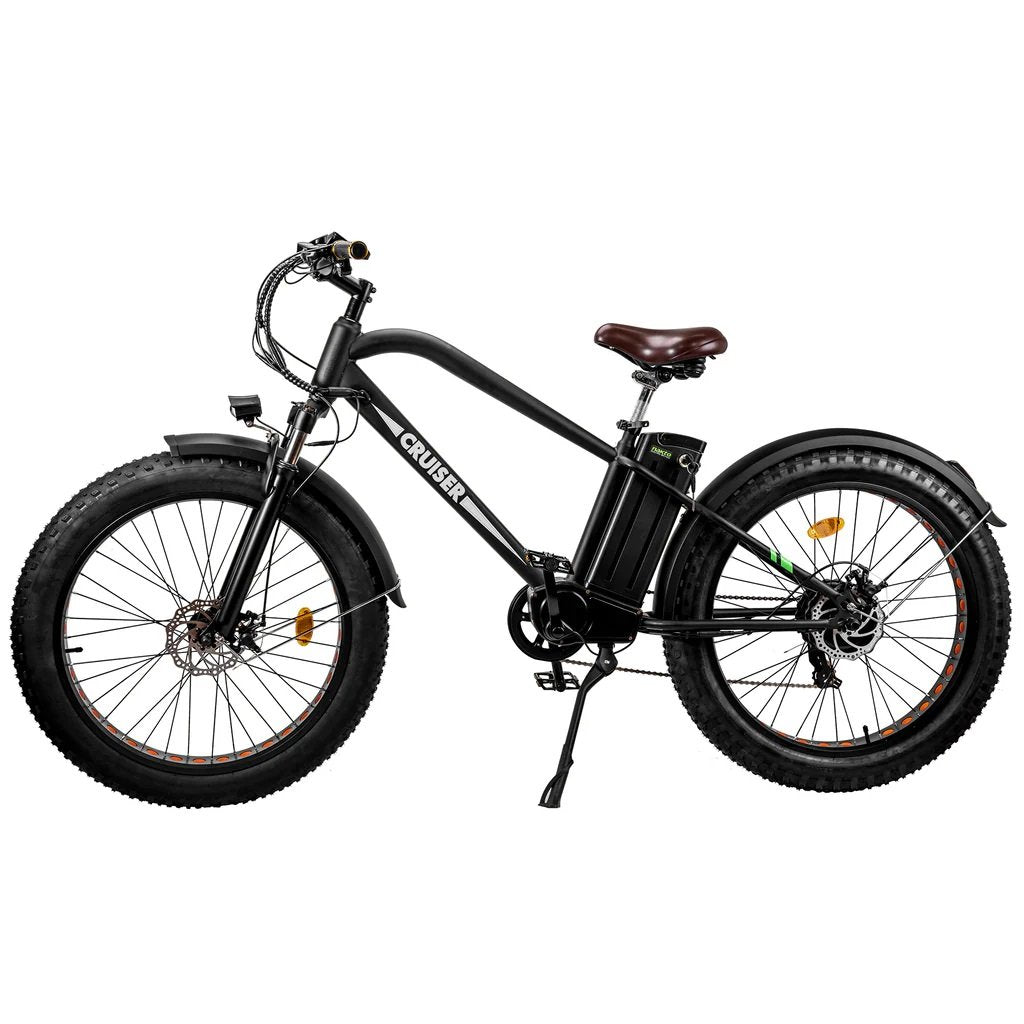 2024 Nakto CRUISER 2 26" 750W 48V 12Ah 7 Speed Fat Tire Mountain Electric Bike