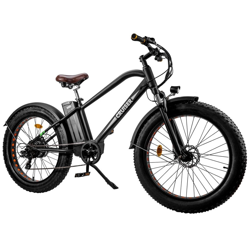 2024 Nakto CRUISER 2 26" 750W 48V 12Ah 7 Speed Fat Tire Mountain Electric Bike