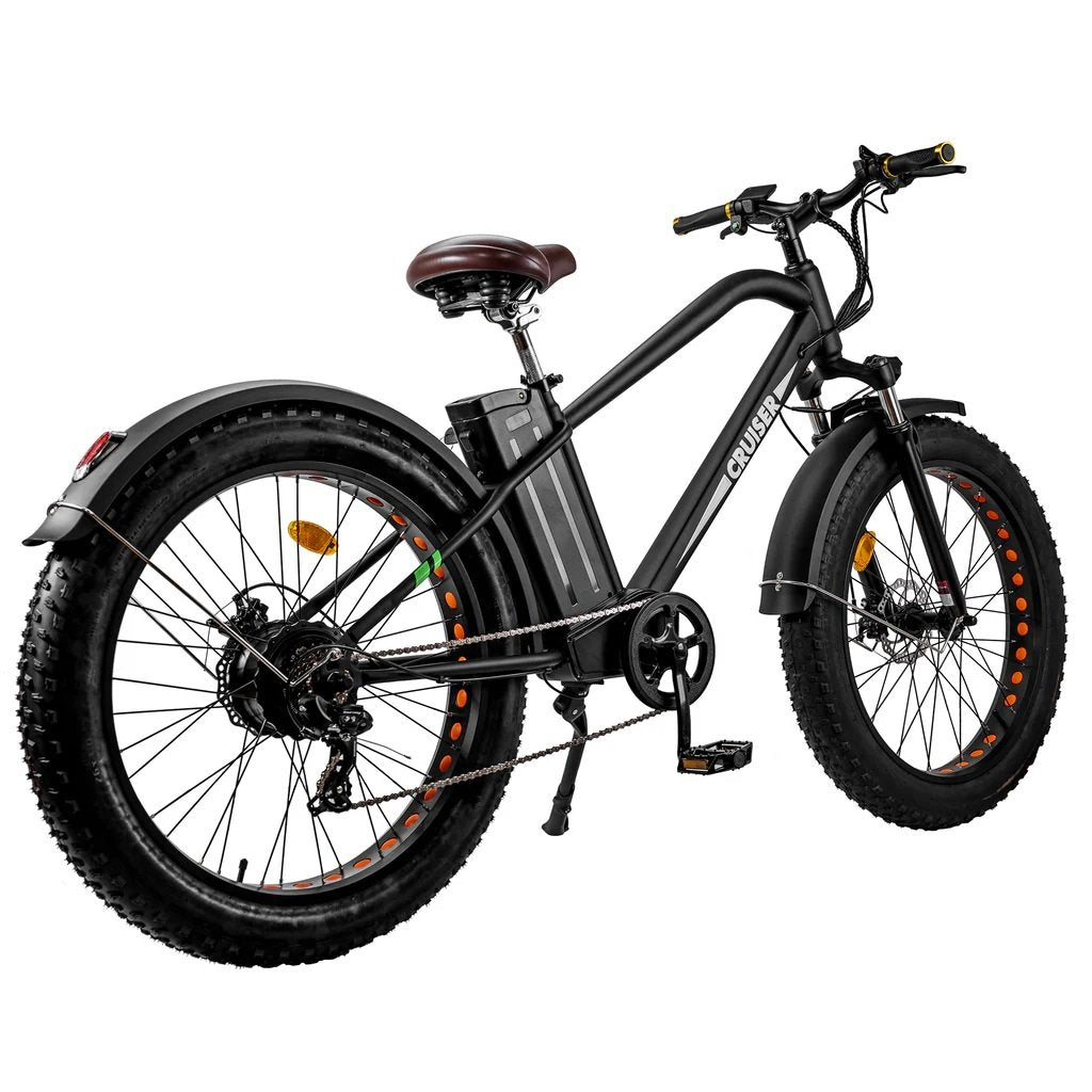 2024 Nakto CRUISER 2 26" 750W 48V 12Ah 7 Speed Fat Tire Mountain Electric Bike