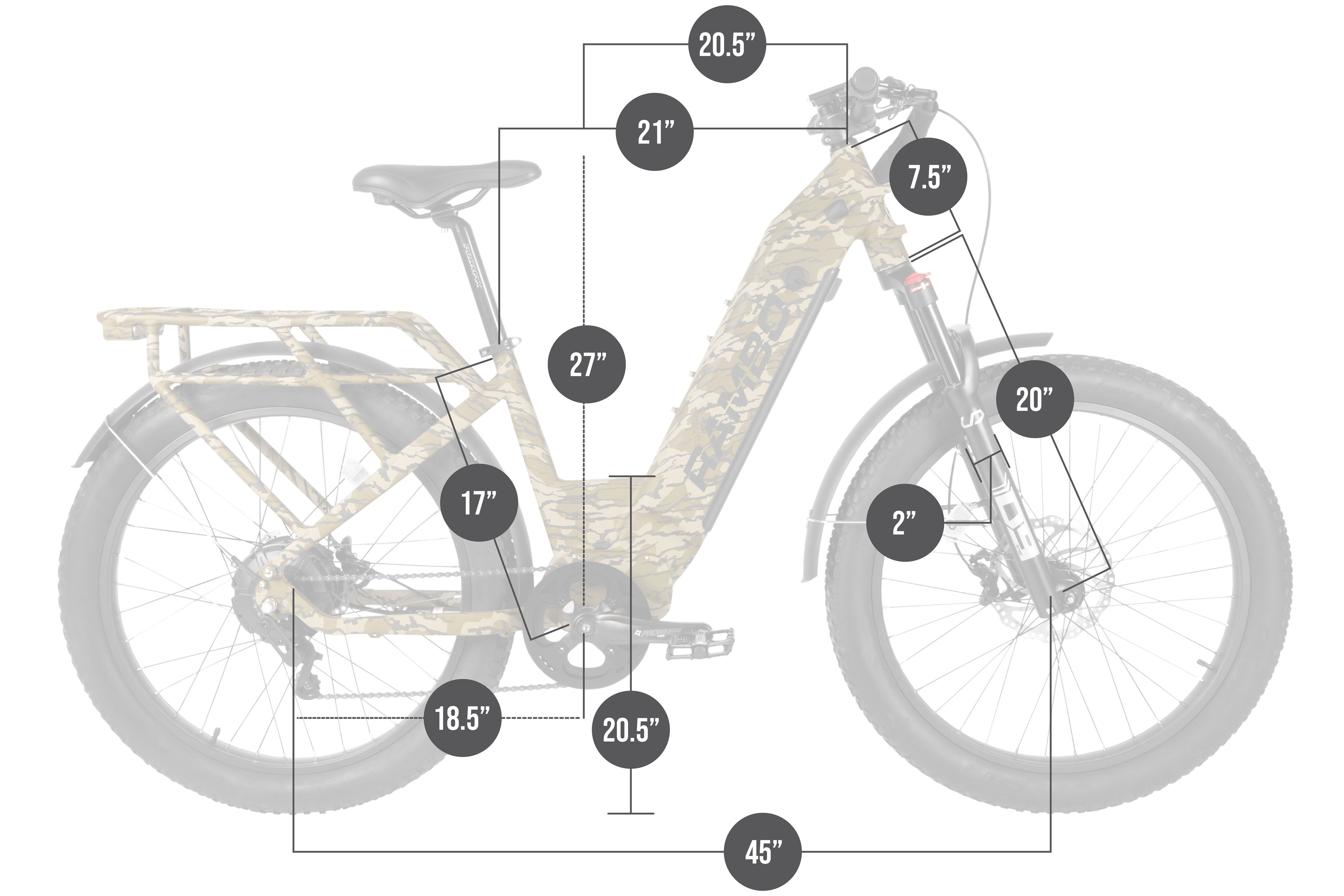 2024 Rambo NOMAD 2.0 1000W Bafang Hub Drive Step Through Electric Bike