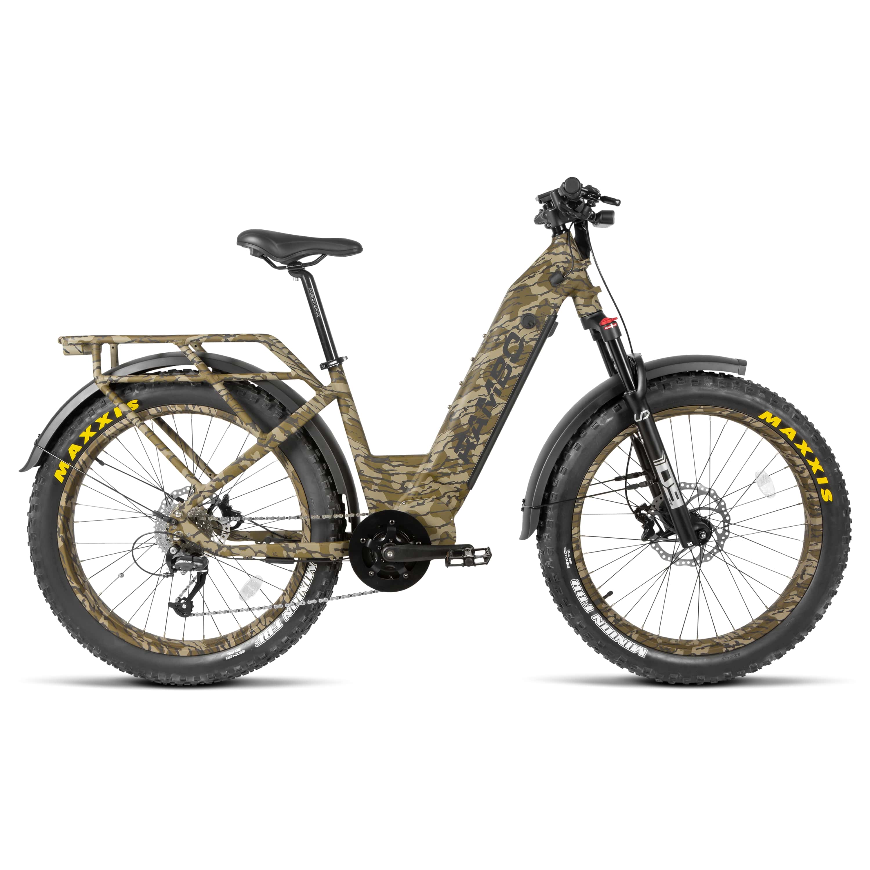 2024 Rambo REBEL 2.0 1000W BBSHD Mid Drive Fat Tire Electric Bike