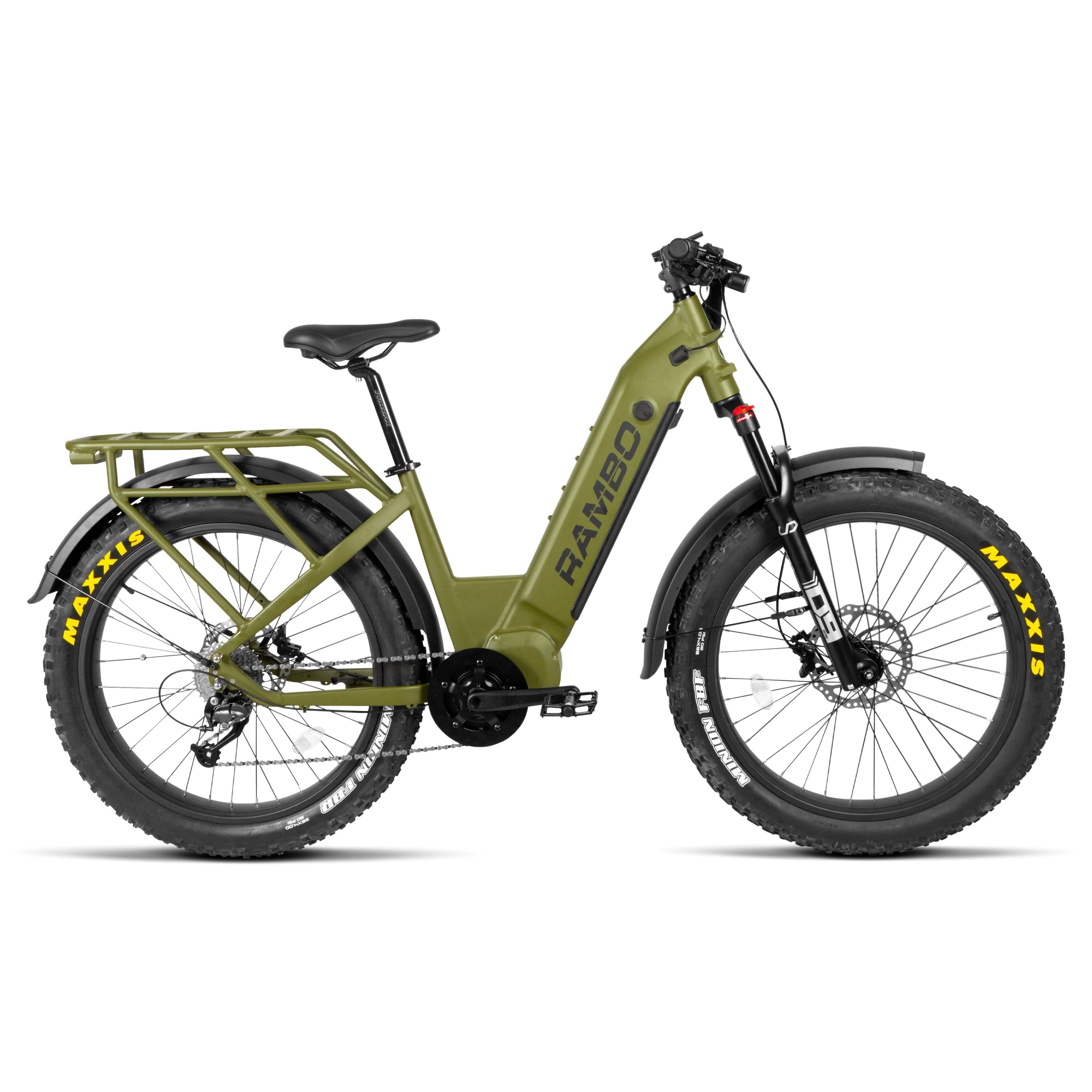 2024 Rambo REBEL 2.0 1000W BBSHD Mid Drive Fat Tire Electric Bike