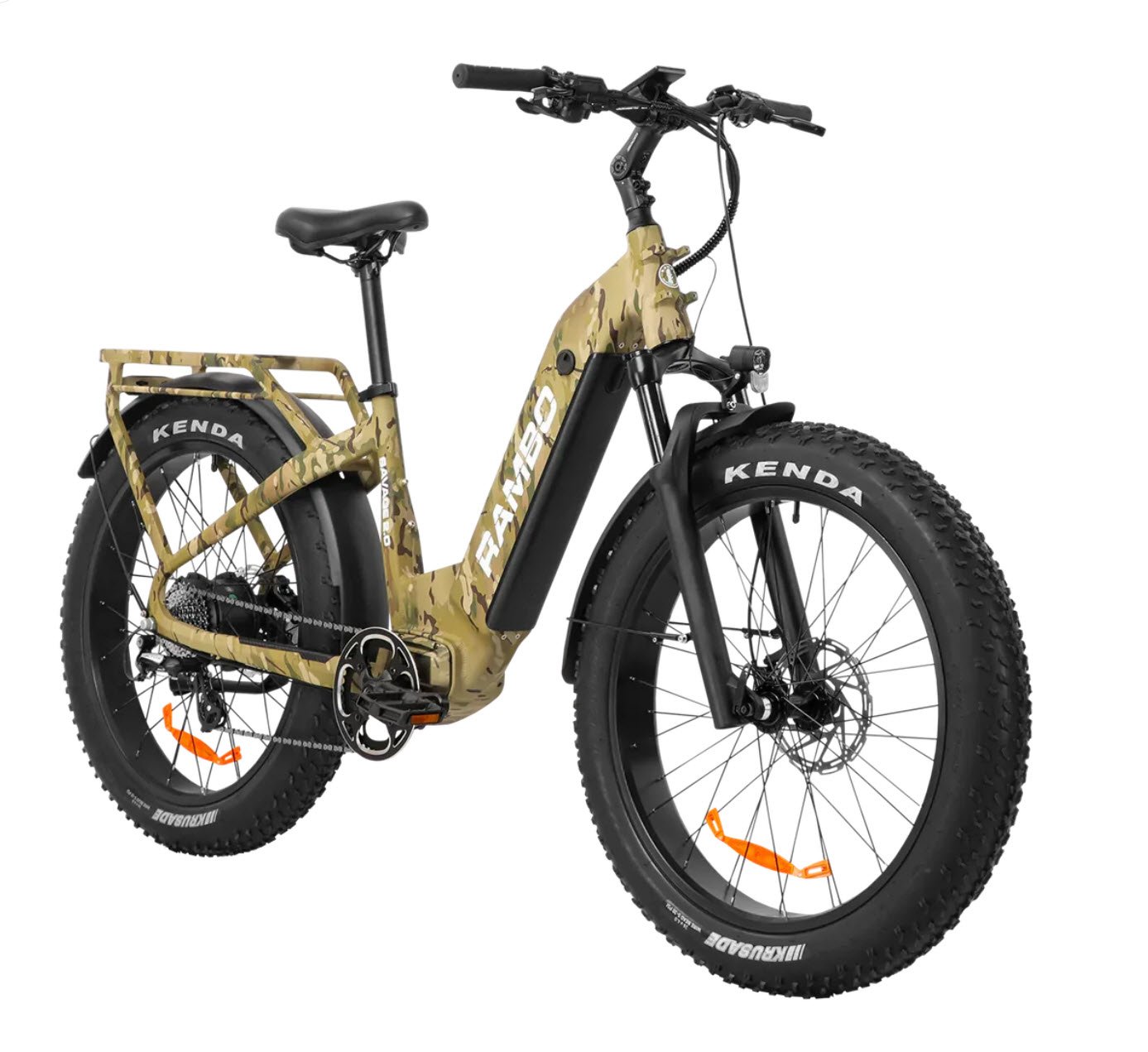 2024 Rambo SAVAGE 2.0 750W High Torque Hub Drive Fat Tire Electric Bike