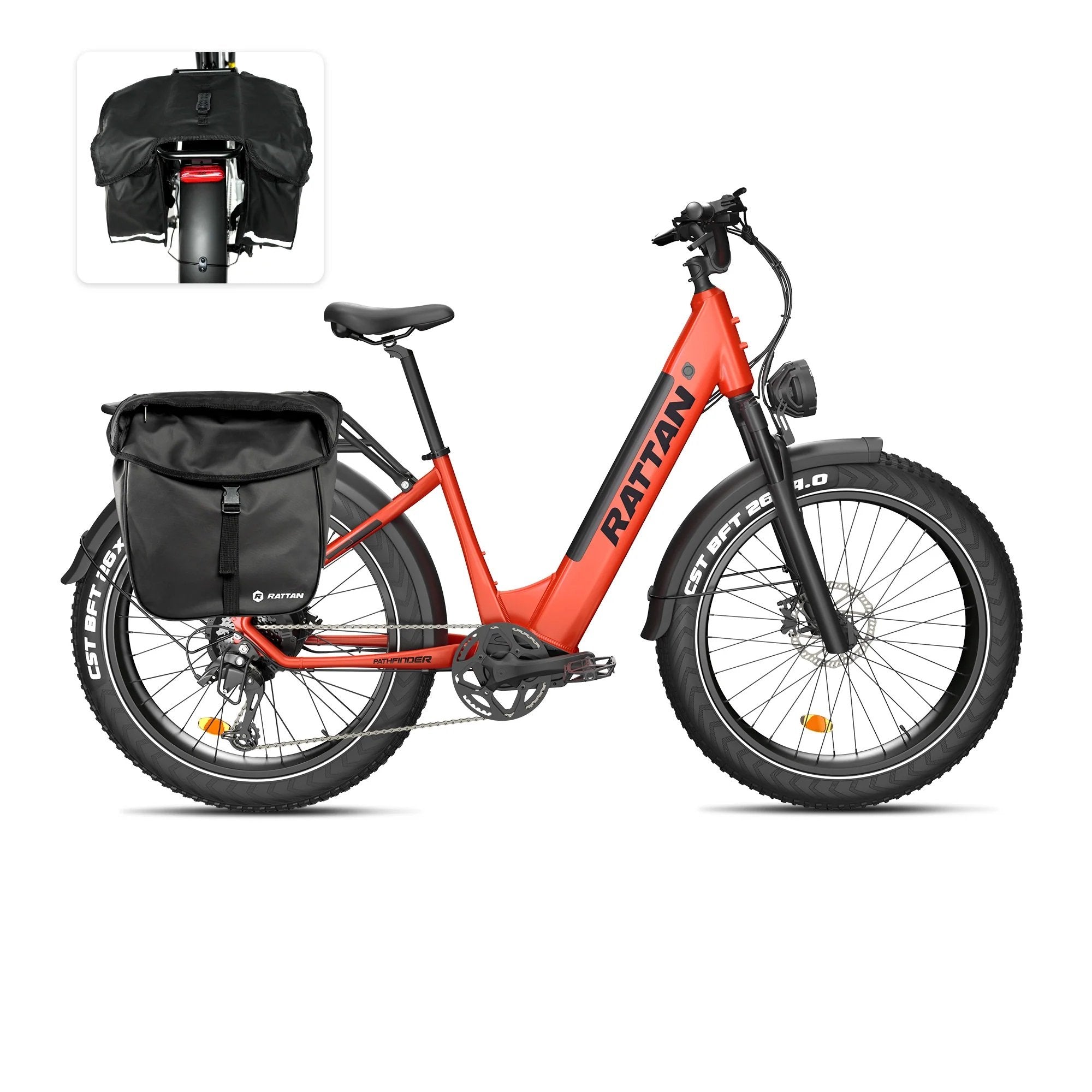 Rattan FRAME BAG For Electric Bikes