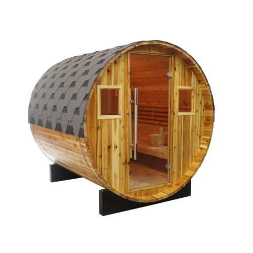 Sunray 400SH GALLEY 4 Person Traditional Barrel Sauna