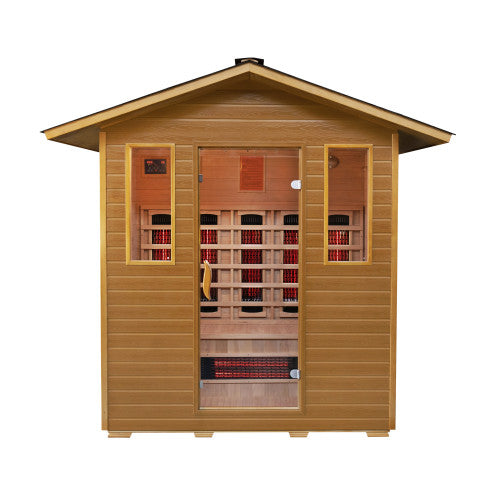 Sunray HL400D CAYENNE 2400W Canadian Hemlock 4 Person Outdoor Sauna