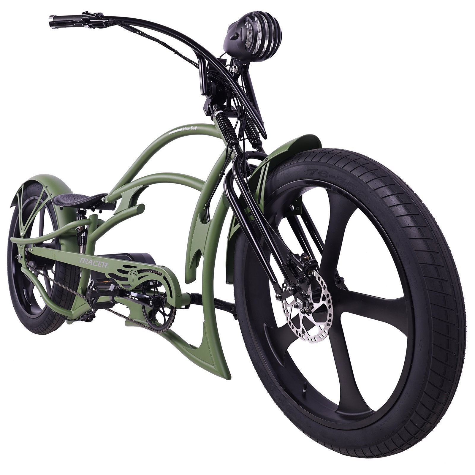 Tracer 26" RAPTOR PRO DS 800W 48V Stretch Cruiser Electric Bike