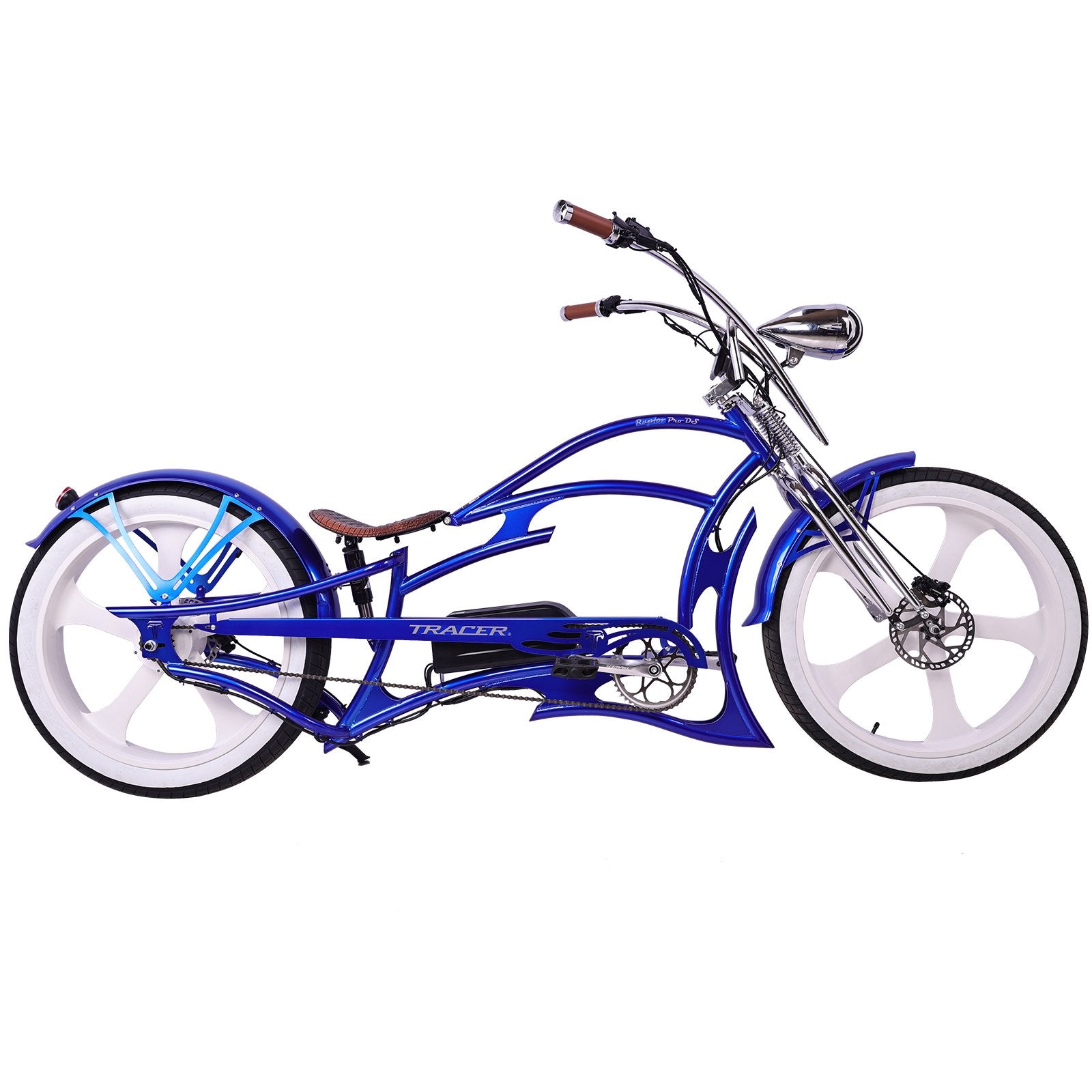 Tracer 26" RAPTOR PRO DS 800W 48V Stretch Cruiser Electric Bike